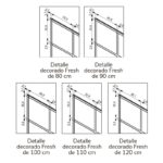 Mampara de ducha Fresh (FR103) Kassandra croquis 3