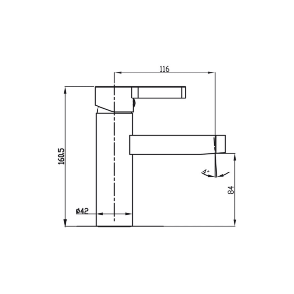 Grifo de lavabo Fussion GME croquis 2