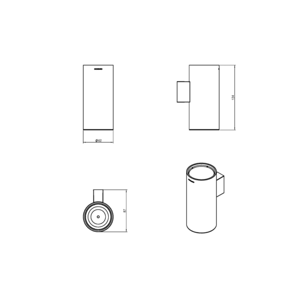 Portacepillos de baño Logic Cosmic croquis 4