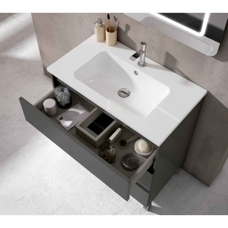 Mueble de baño con encimera Hidrófuga Box Viso Bath detalle 1