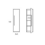 Columna de baño Aqua Visobath croquis 2