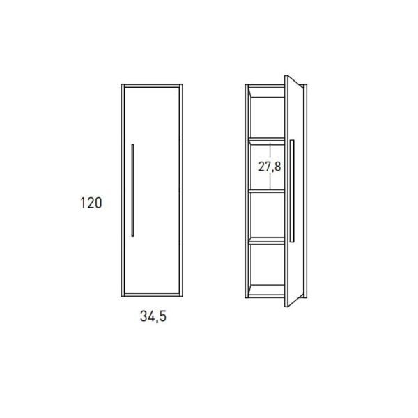 Columna de baño Aqua Visobath croquis 2