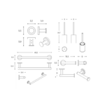 Conjunto de accesorios de baño Architect S+ Cosmic croquis 6