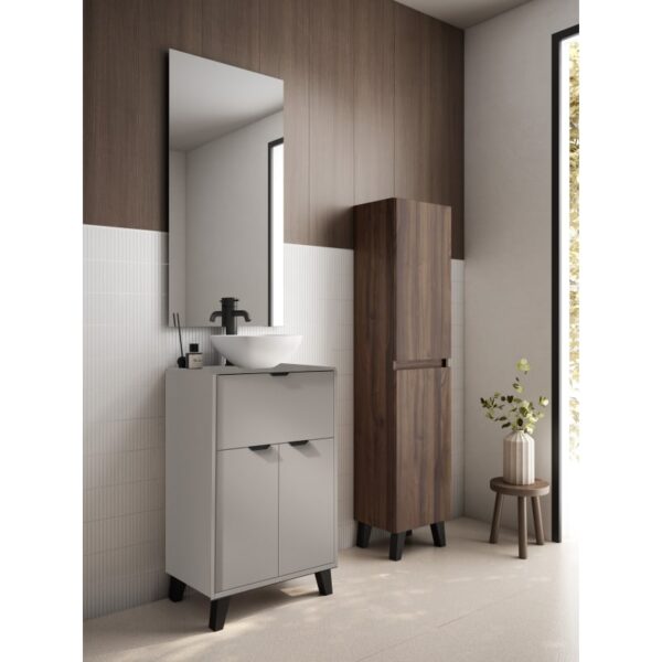 Conjunto mueble de baño fondo reducido 35.5 cm con lavabo sobre encimera Midi Visobath principal 5