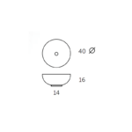 Lavabo sobre encimera Otto color Coycama croquis 19