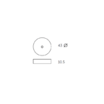 Lavabo sobre encimera Rotterdam color Coycama croquis 19