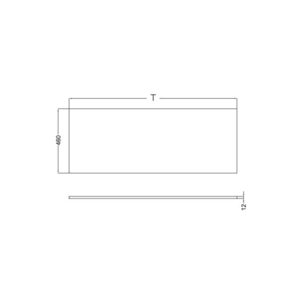 Tapa para mueble Ambar Coycama croquis 2