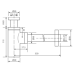 Sifón visto Redondo Imex croquis 1