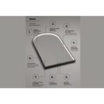 Espejo arco con luz LED Roma Ledimex detalle 4