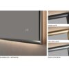 Espejo de baño con luz LED California Ledimex detalle 4