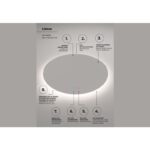 Espejo de baño con luz LED Lisboa Ledimex detalle 7