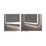 Espejo de baño con luz LED Grecia Ledimex detalle 6