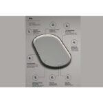 Espejo de baño con luz LED Río Ledimex detalle 4