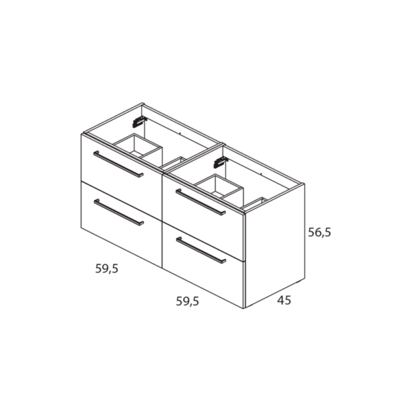 Conjunto mueble de baño Easy Royo croquis 10