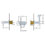 Ducha higiénica para inodoro Maui Imex croquis 3