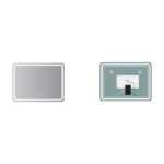 Espejo de baño con luz LED Grecia Ledimex croquis 10