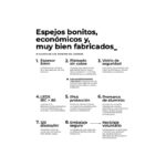 Espejo de baño con luz LED Lisboa Ledimex croquis 13