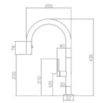 Grifo de cocina Samoa Imex croquis 19