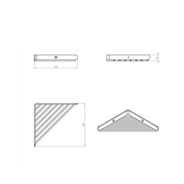 Estante para ducha Architect Cosmic croquis 3