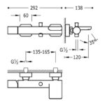 Pack grifo de lavabo + grifo de bañera Loft de Tres croquis 4