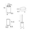 Conjunto accesorios de baño Eco Manillons Torrent croquis 5
