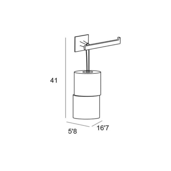 Portarrollos de baño SIintor Manillons Torrent croquis 2
