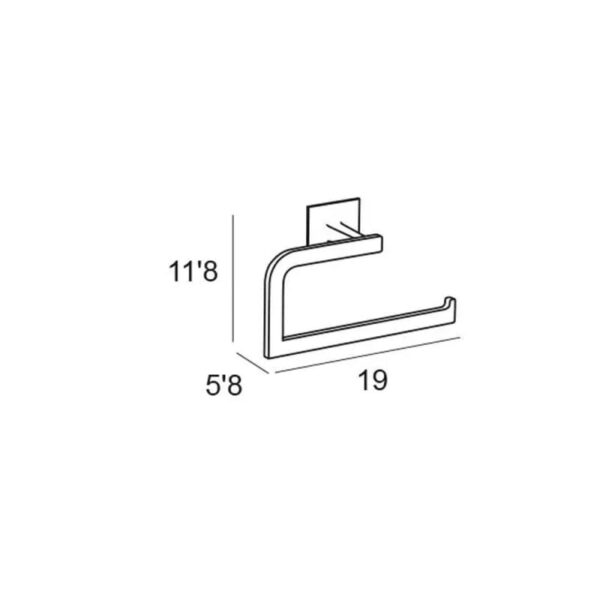 Toallero anilla de baño Sintor Manillons Torrent croquis 2