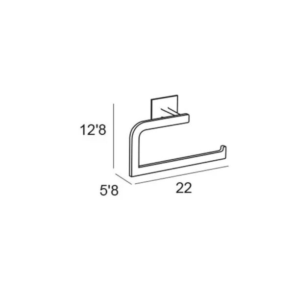 Toallero anilla grande de baño Sintor Manillons Torrent croquis 2