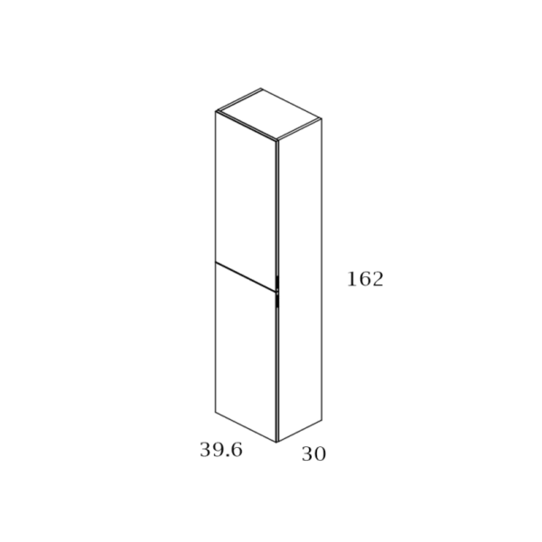 Columna con espejo para baño Mirror Royo croquis 5