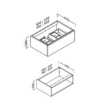 Mueble de baño Landes Coycama croquis 3
