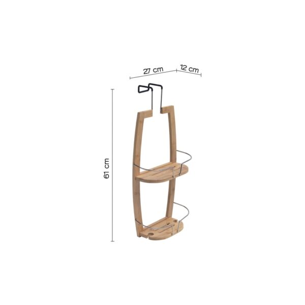 Estante doble para ducha Nature Gedy croquis 3