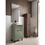 Conjunto mueble de baño fondo reducido 35.5 cm con lavabo sobre encimera Midi Visobath principal 8