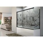 Mampara de bañera amarante principal 1