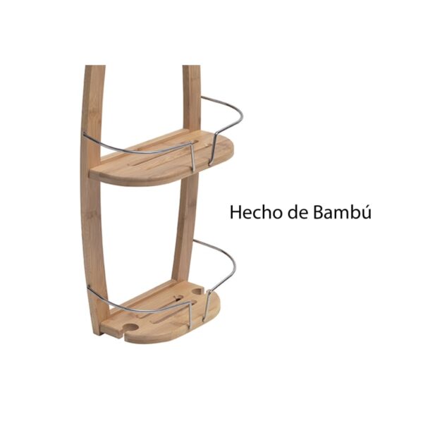 Estante doble para ducha Nature Gedy detalle 1