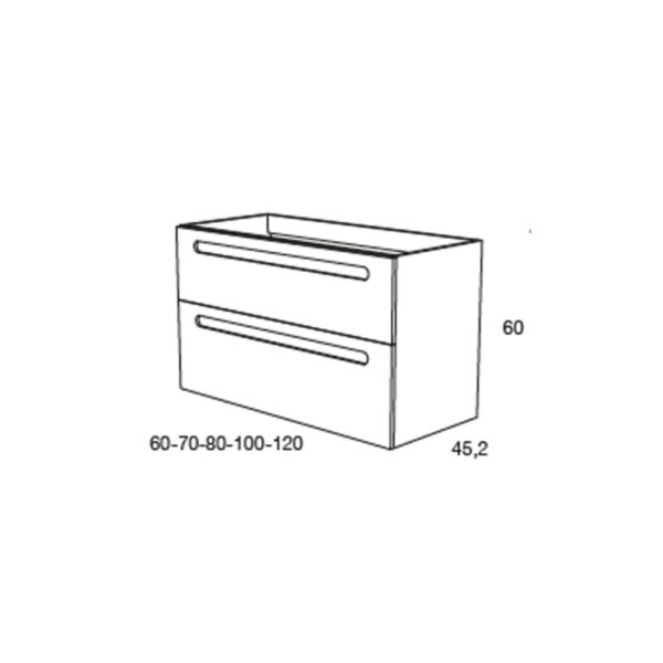 Mueble de baño Paris Avila dos croquis 4