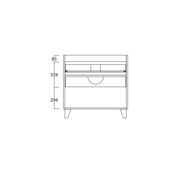 Mueble de baño Escorpio Coycama croquis 9