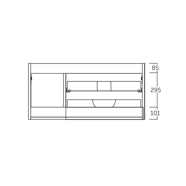 Mueble de baño Cenit Coycama croquis 4