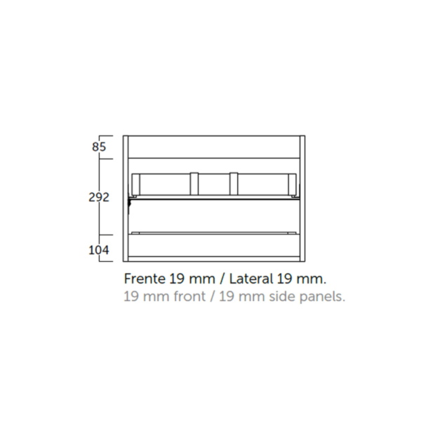 Mueble de baño Landes Coycama croquis 6