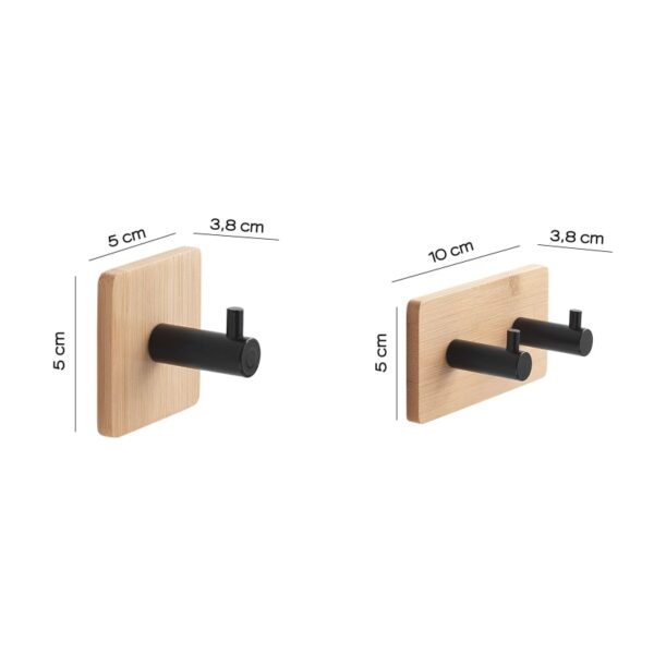 Conjunto de Perchas de baño Juncos Gedy croquis 4