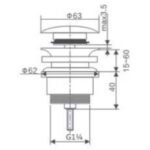 Válvula click-clack Imex croquis 1