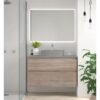 Conjunto mueble de baño con lavabo sobre encimera de microtec Avila Dos Carmen principal 3