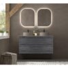 Conjunto mueble de baño con lavabo sobre encimera de microtec Avila Dos Carmen principal 4
