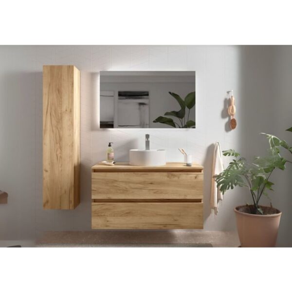 Mueble de baño para lavabo sobre encimera Bequia Salgar ambiente 12
