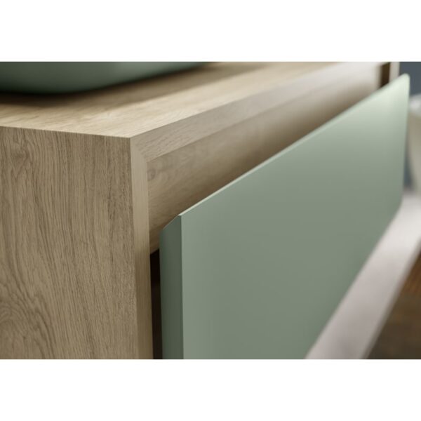 Mueble de baño Lambda con encimera de madera Coycama detalle 16