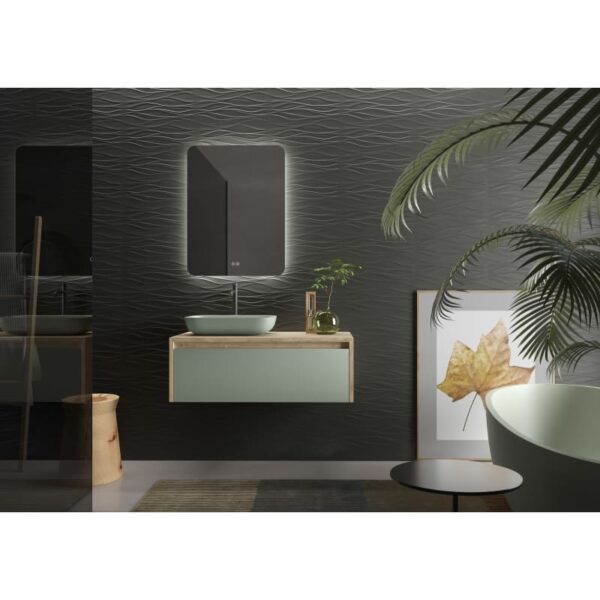 Mueble de baño Lambda con encimera de madera Coycama principal 1
