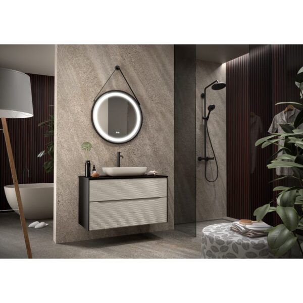 Mueble de baño con encimera de madera Sahara Coycama principal 6