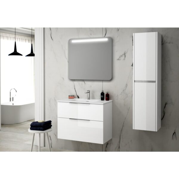 Conjunto mueble de baño fondo reducido 41cm Comet tirador cromo Coycama principal 1