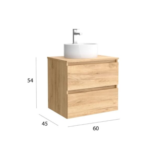 Mueble de baño para lavabo sobre encimera Bequia Salgar detalle 7