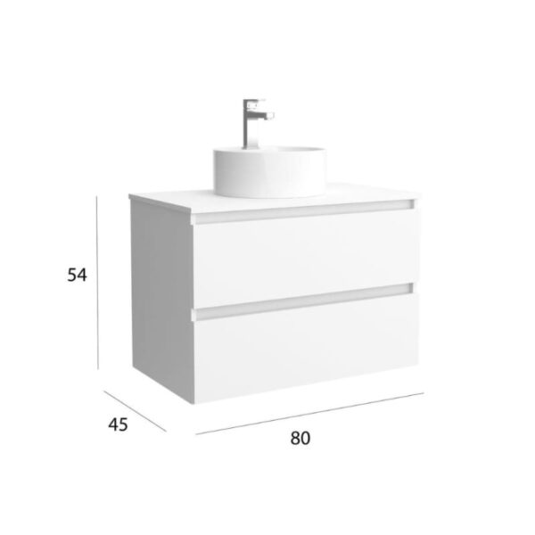 Mueble de baño para lavabo sobre encimera Bequia Salgar detalle 8