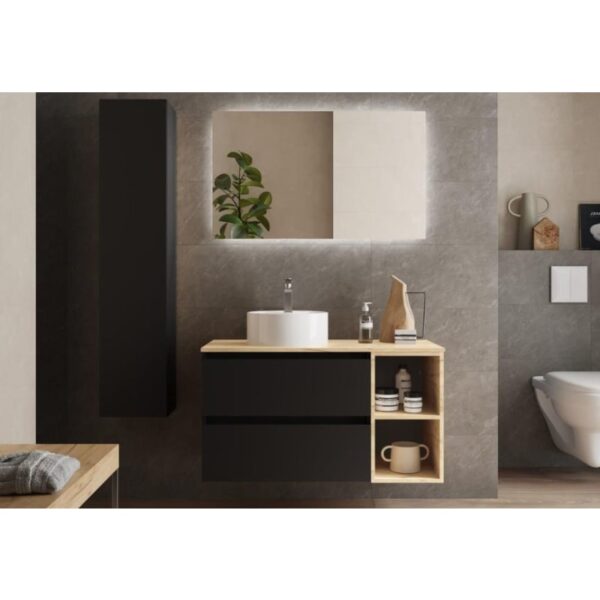 Conjunto mueble de baño con lavabo sobre encimera Bequia Salgar principal 1